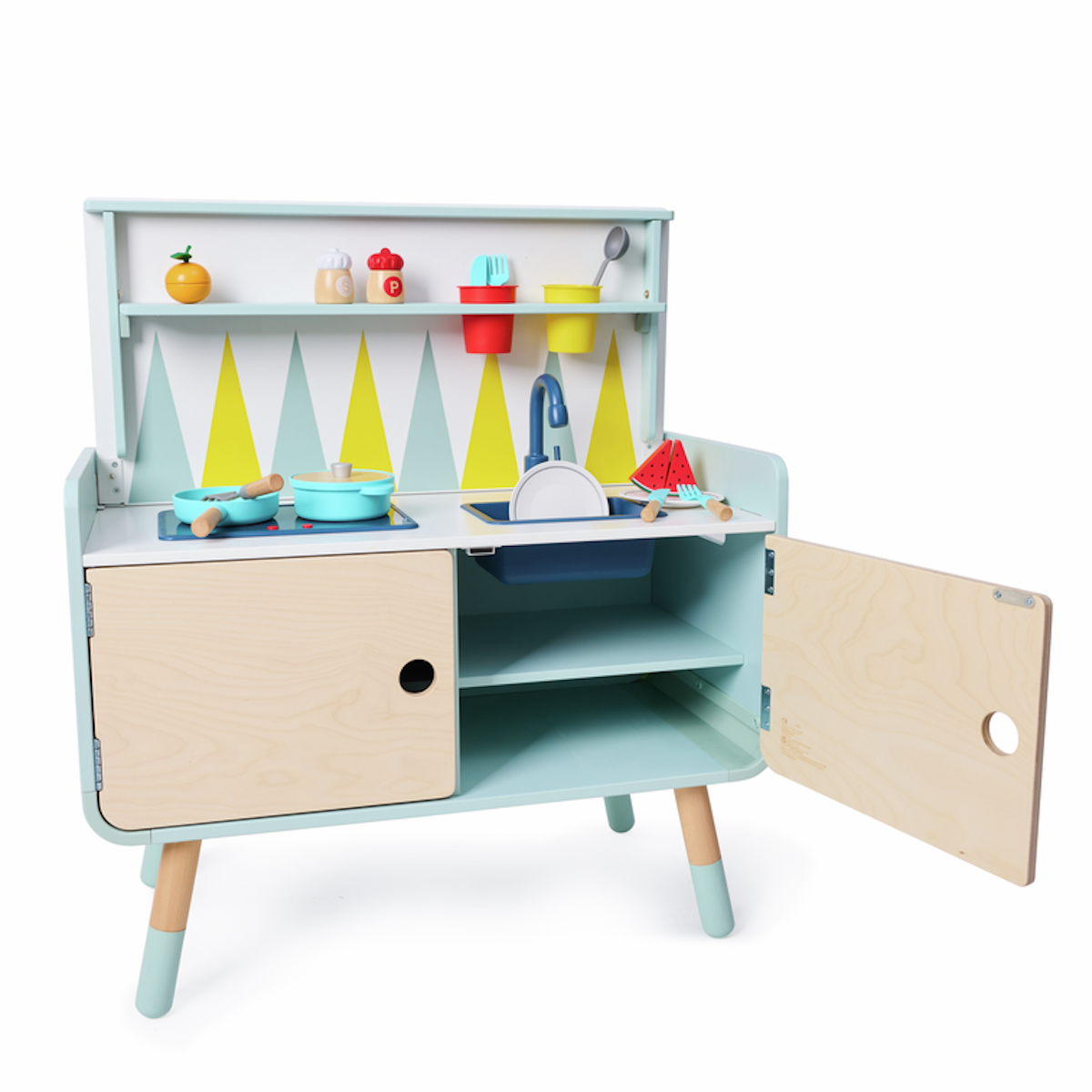 Cocina Juguete-almacenamiento 2en1 Hape_1
