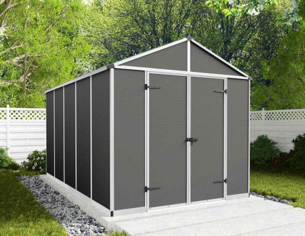 Telheiro de jardim Rubicon 237x337 cm Canopia cinzento escuro