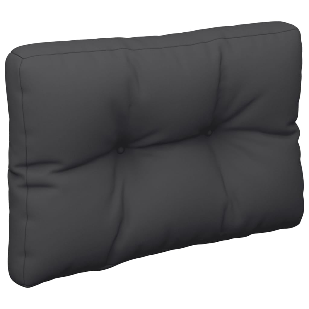 Vidaxl Cojines Para Palets 2 Unidades Tela Negro_3