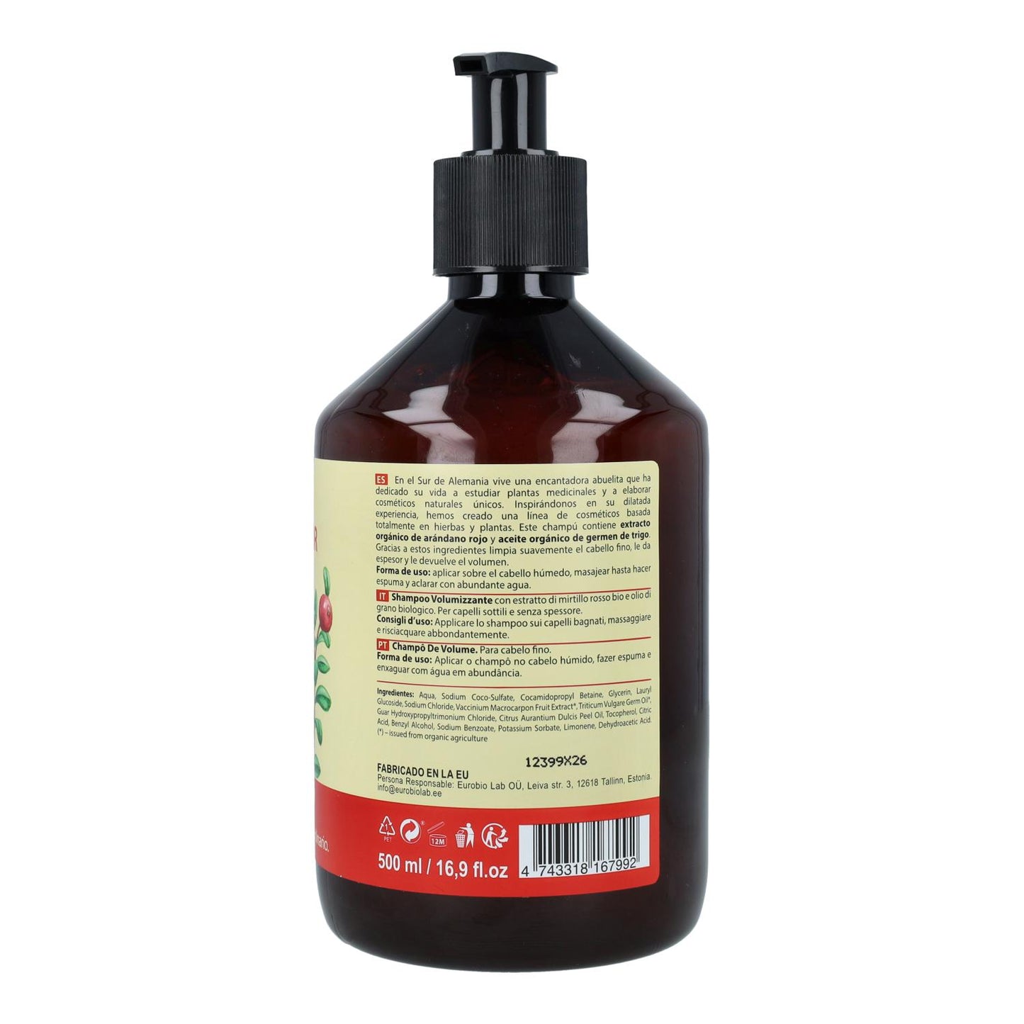 Oma Gertrude Champô Volume para Cabelos Delicados 500 ml