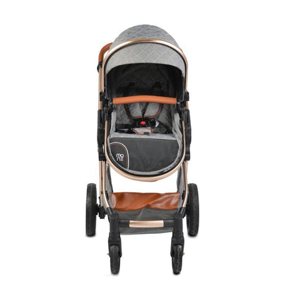 Carrito De Bebé Dúo Convertible Con Detalles En Polipiel Alma Dark Grey_2