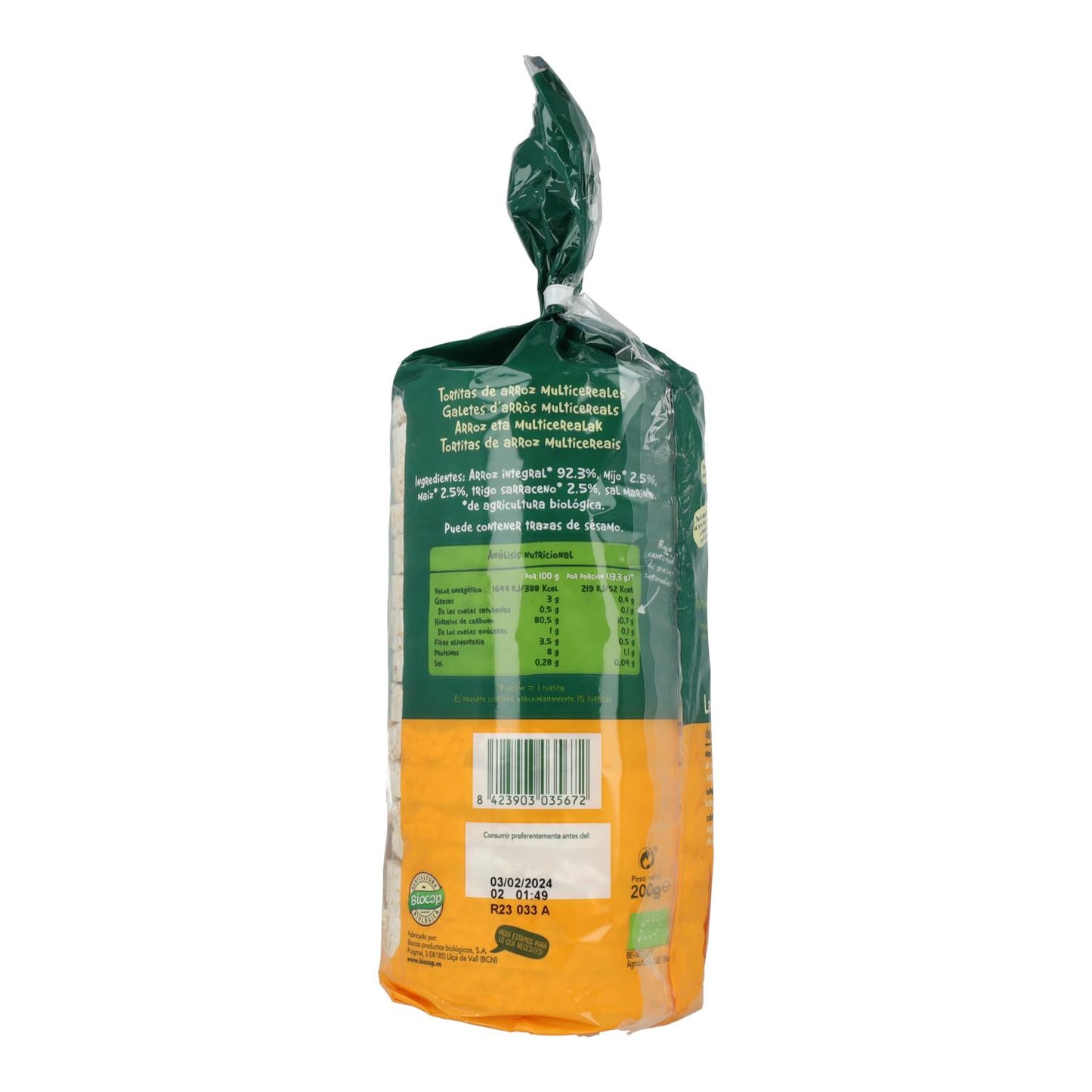 Bolinhos de Arroz Multicereais Biocop 200 g