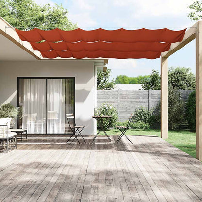 Vidaxl Toldo Vertical Terracota Tela Oxford 180x800 Cm_1