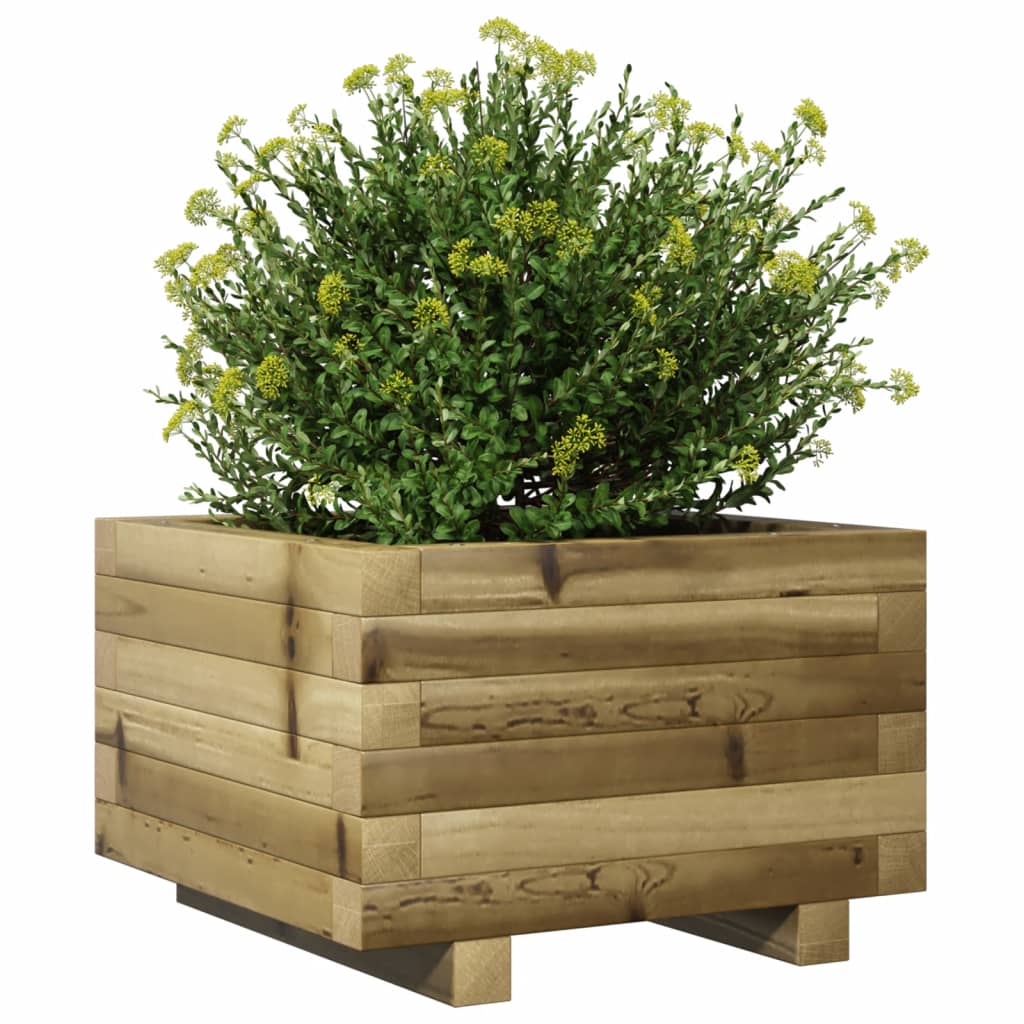 Jardinera Madera De Pino Impregnada 40x40x26,5 Cm_3