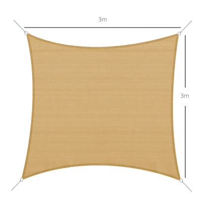 Outsunny Toldo De Vela Sombrilla Parasol Rectángulo Tejido De Poliester 185 G/m²_2