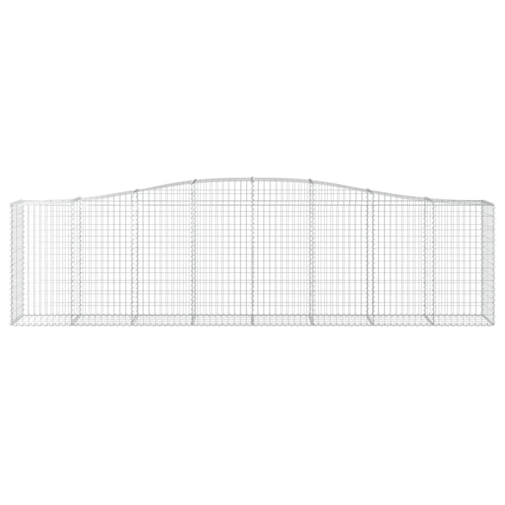 Cestas De Gaviones 6 Uds Forma De Arco Hierro 400x50x100/120 Cm_3