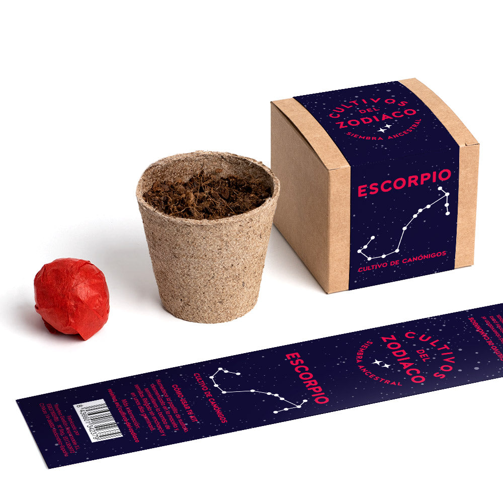 Cultivos del Zodiaco – Escorpio, Kit de Cultivo con Semillas de Canónigos - Resetea_2