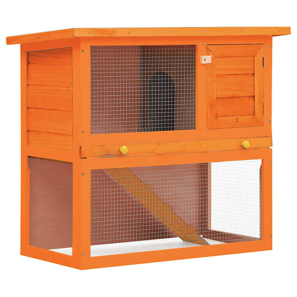 Casa De Animales Pequeños Jaula Conejera 1 Puerta Madera_1