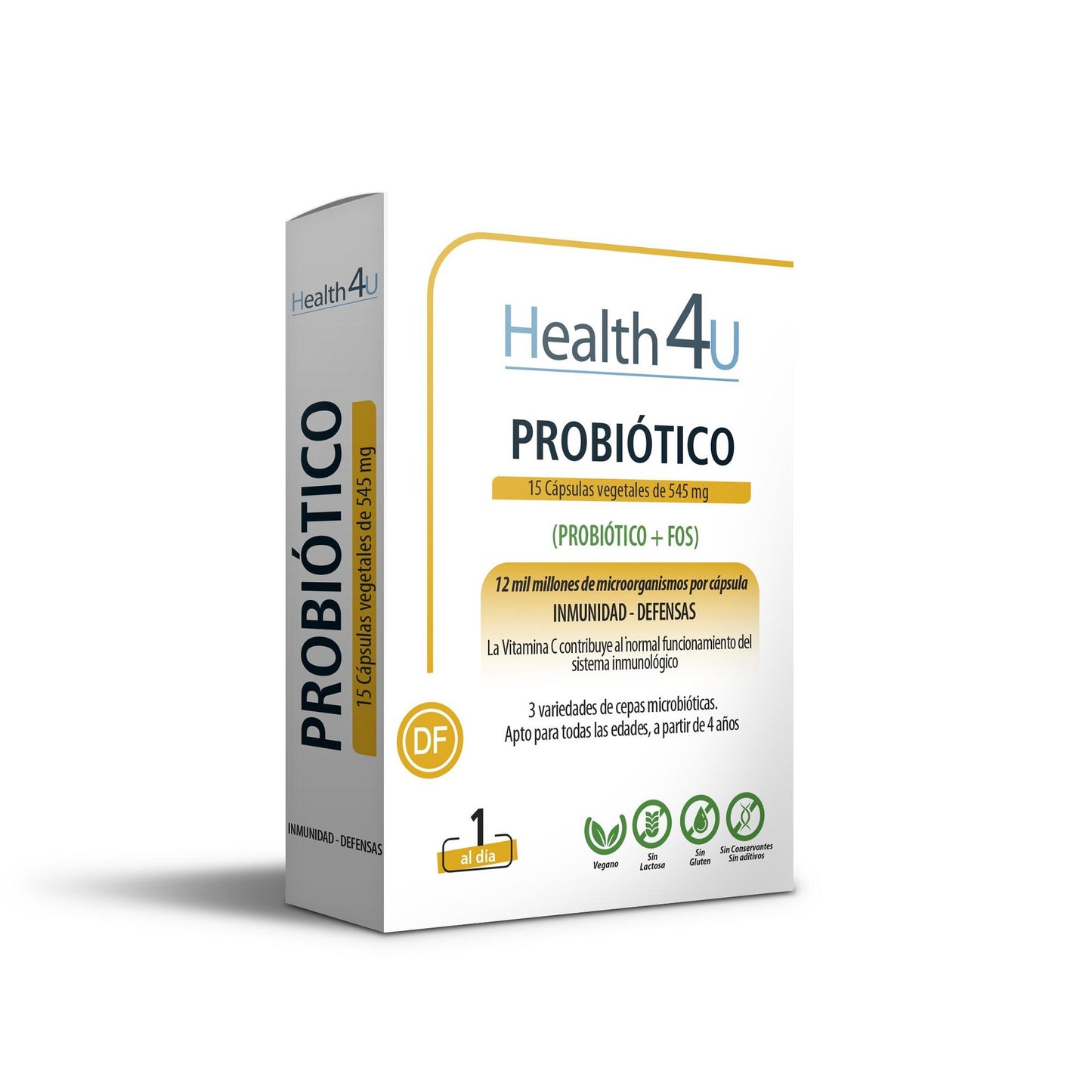Probiótico 545mg H4U 15 cápsulas vegetais
