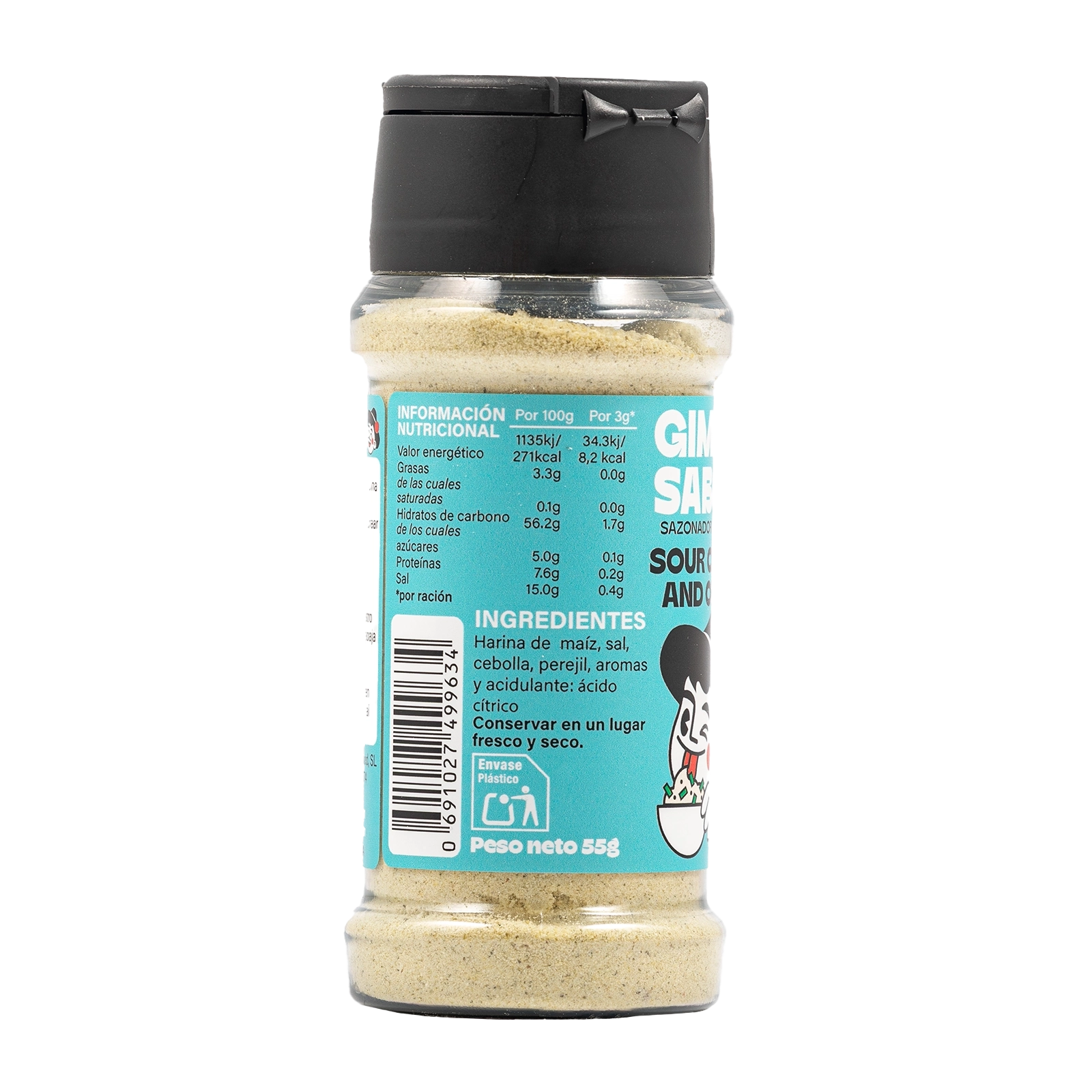 Sazonador vegetal sabor sour cream and onion