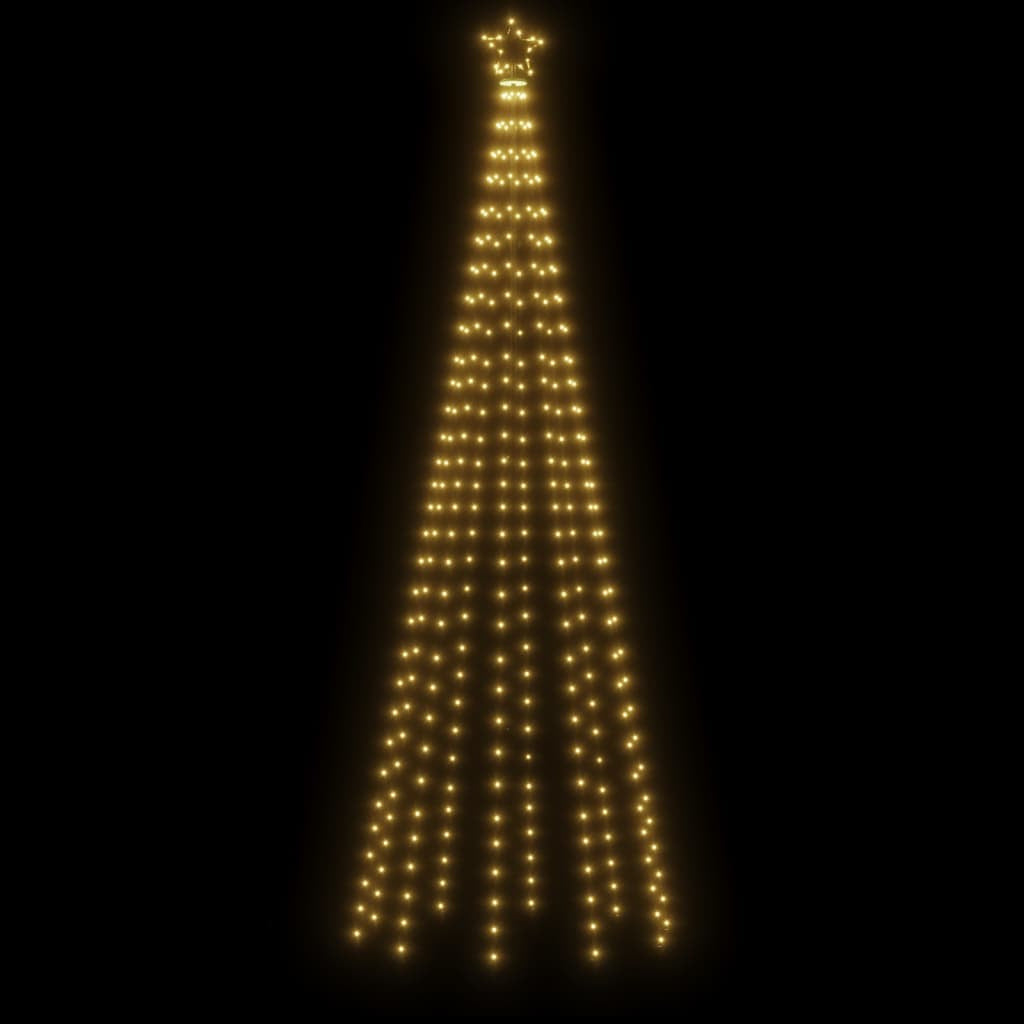 Vidaxl Árbol De Navidad Con Pincho 310 Led Blanco Cálido 300 Cm_3
