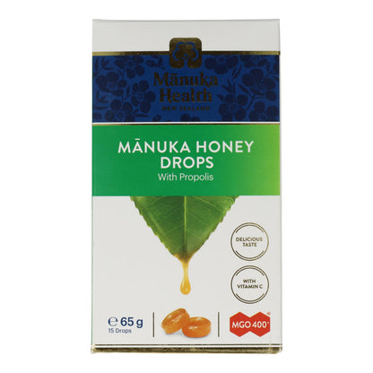 Rebuçados de mel de Manuka (MGO 400+) e própolis, 15 unidades