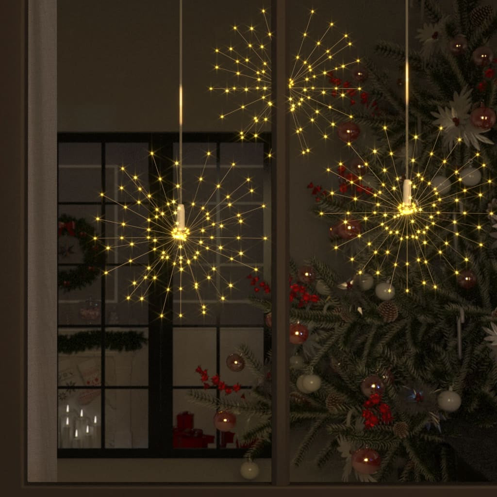 Vidaxl Luz De Petardo De Navidad Exterior Blanco Cálido 280 Leds 20 Cm_1
