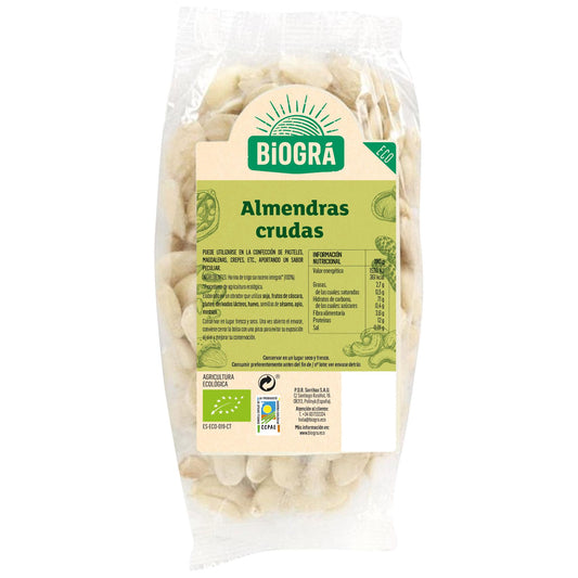 Amêndoas cruas e descascadas Biogrà 200 g