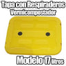 Tampa com aberturas para vermicompostor