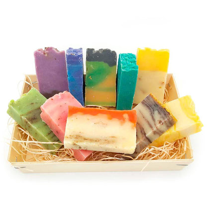 Set 6 Jabones Naturales - Cesta Jabones Hechos Con Aceite De Oliva - Regalo Original Días Especiales - Todo Tipo De Piel_4