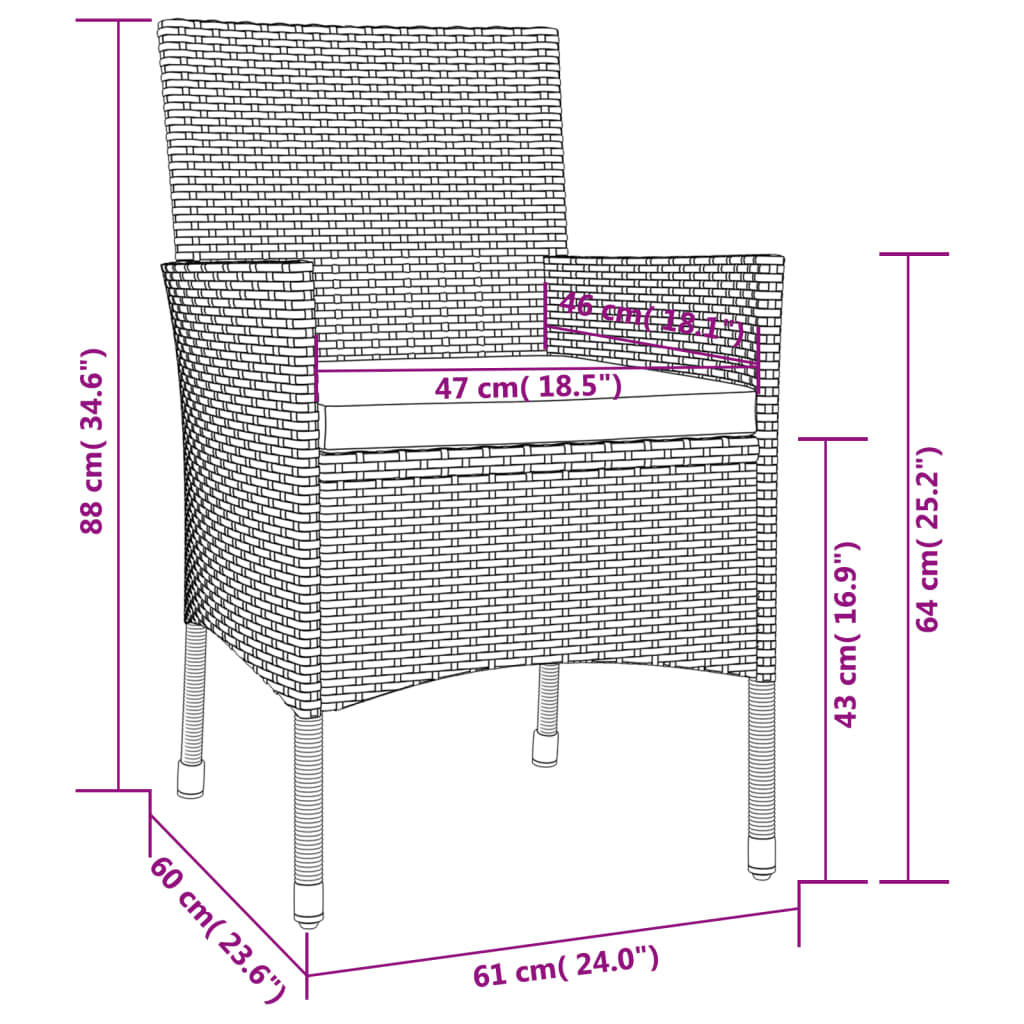 Vidaxl Set Comedor De Jardín 11 Pzas Con Cojines Ratán Sintético Beige_2