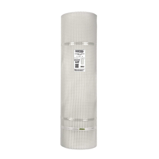 Malla Plastica Cuadrada Premium 10 Mm 1x25 M Blanco Nortene_0