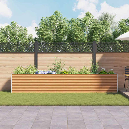 Arriate Elevado Marrón Claro 390 X 50 X 68 Cm Acero Galvanizado_3