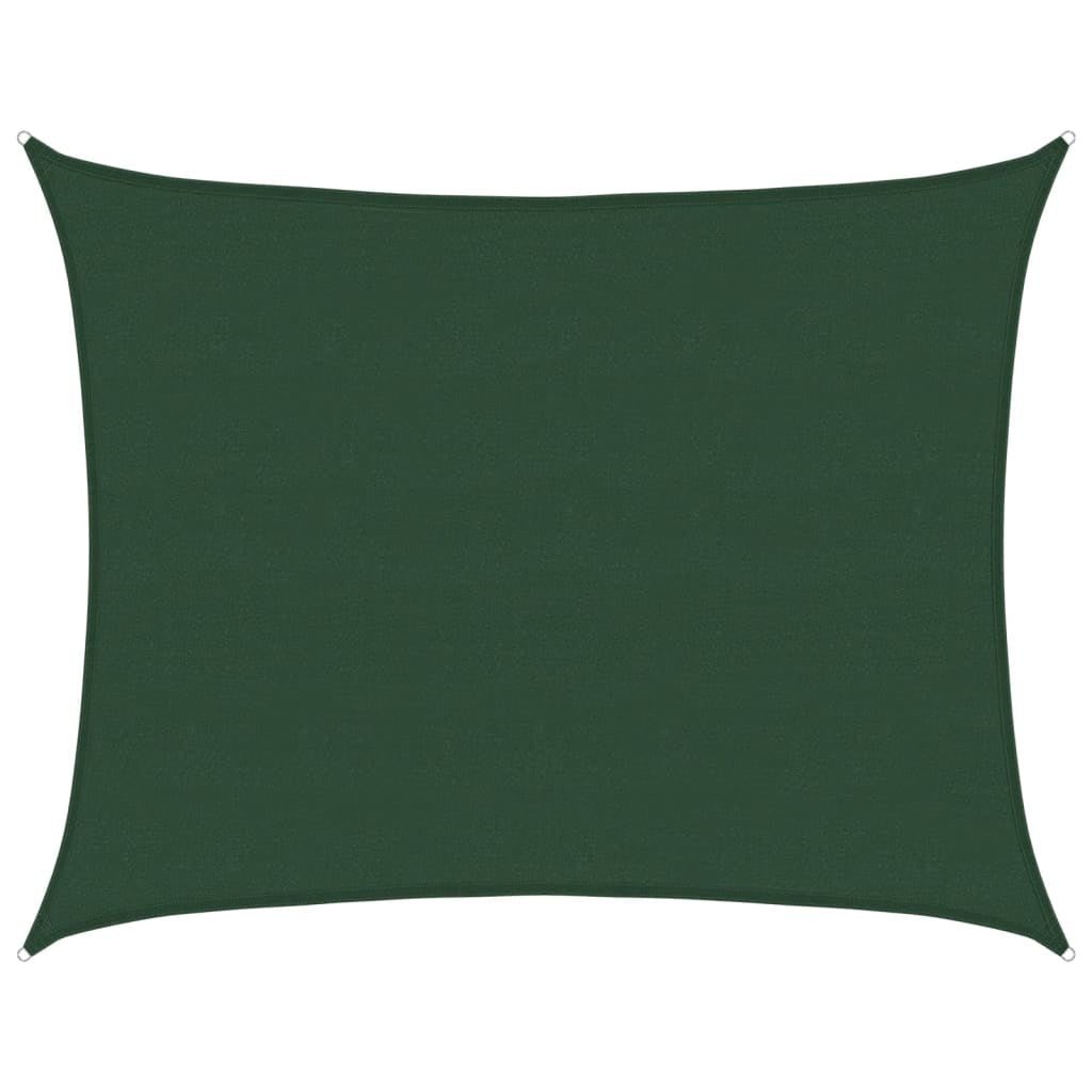 Vidaxl Toldo De Vela Hdpe Verde Oscuro 160 G/m² 6x8 M_0