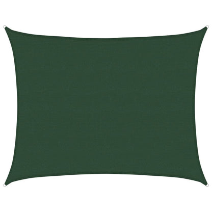 Vidaxl Toldo De Vela Hdpe Verde Oscuro 160 G/m² 6x8 M_0