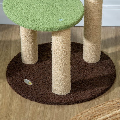 Pawhut Árbol Rascador Para Gatos Altura 83 Cm Con Cama Forma De Aguacate Y Bola_3