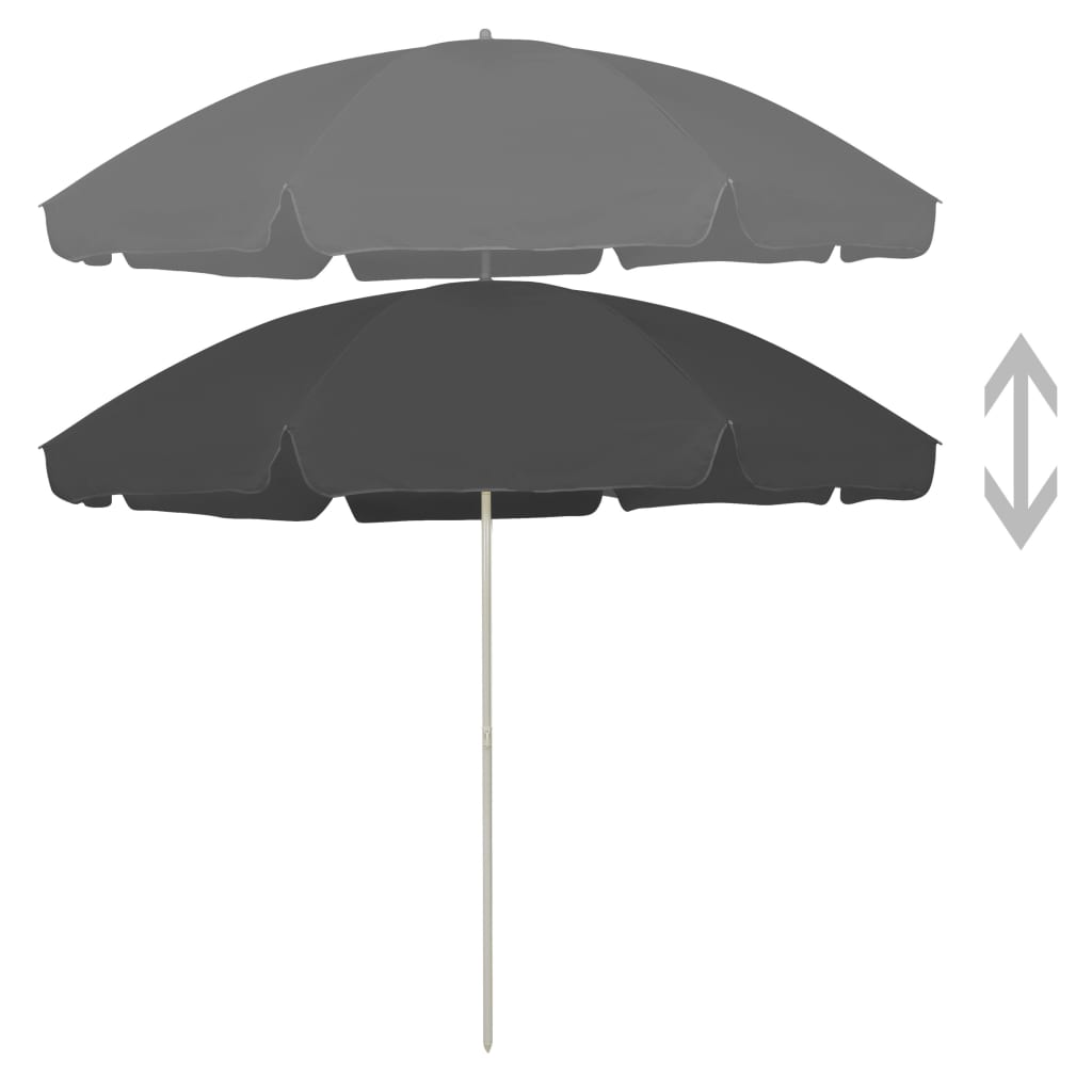 Sombrilla De Playa Antracita 300 Cm_0