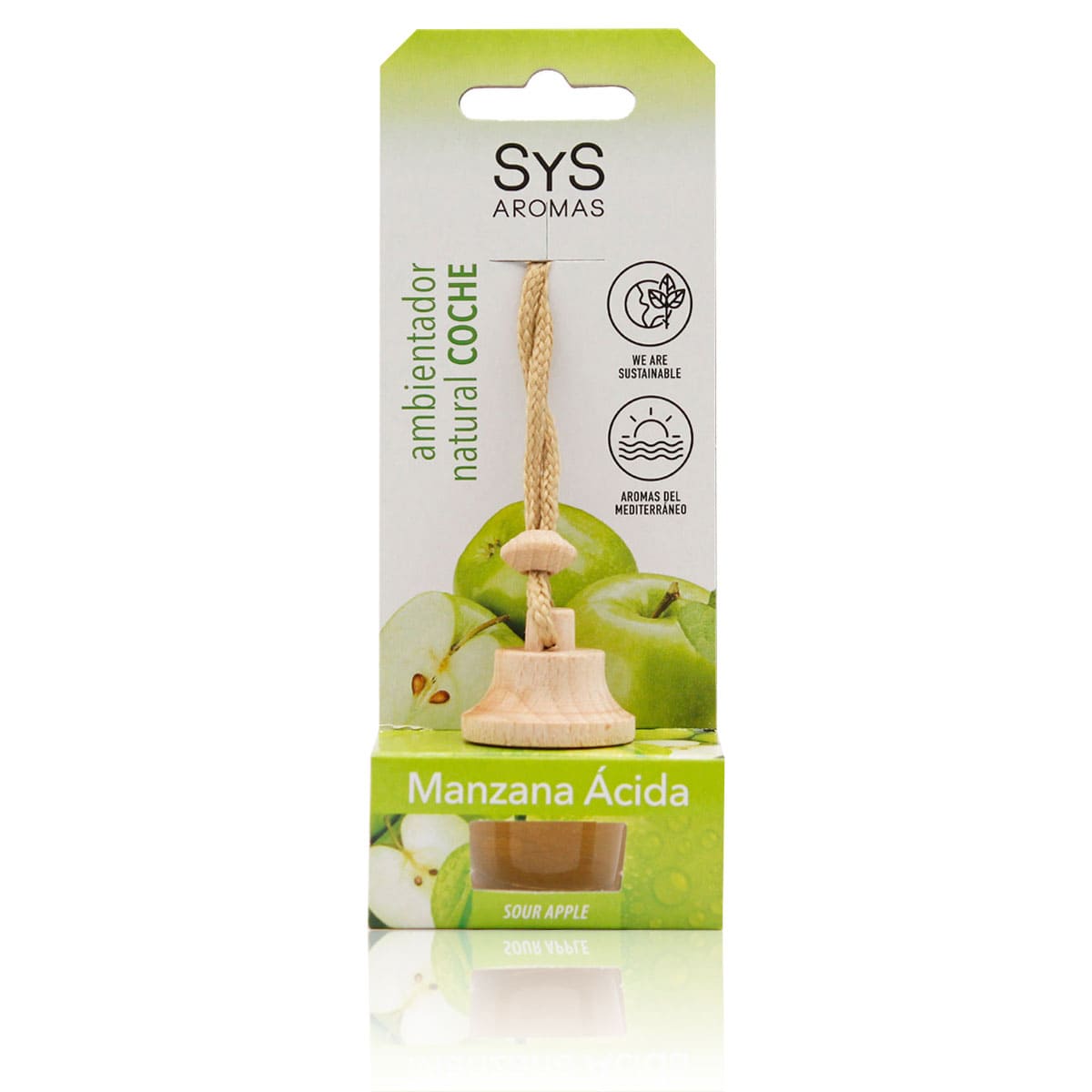 Ambientador Coche Manzana Ácida SYS Aromas Style 7 ml | Aroma Fresco Afrutado | Frescor Duradero | Energía_0