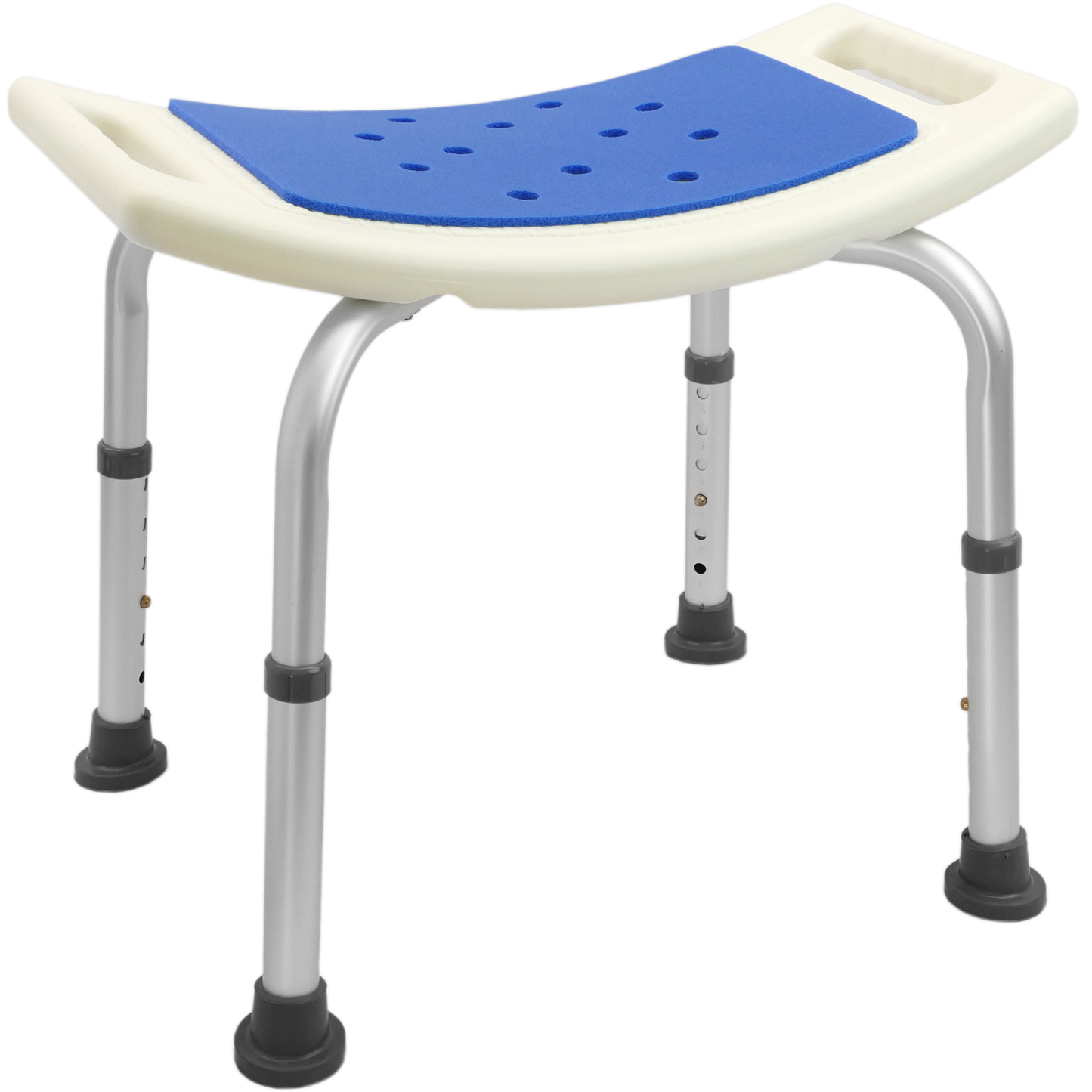 Taburete De Ducha Ergonómico Antideslizante Regulable En Altura Acolchado_0