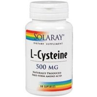 Cisteína 500 mg Solaray, 30 cápsulas