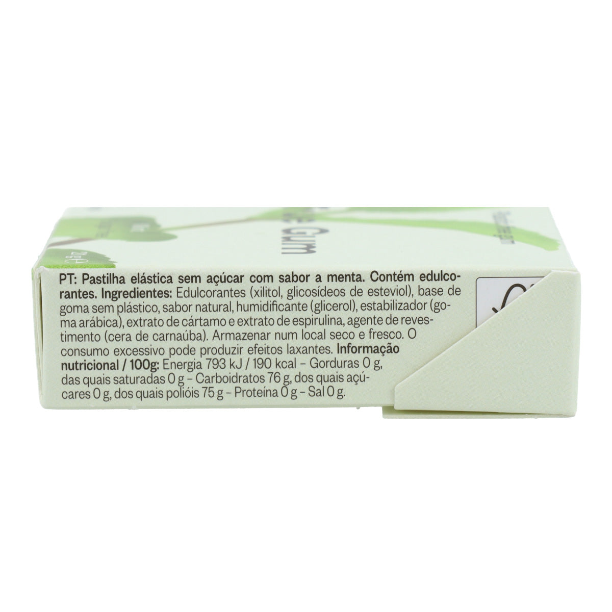 Chicle sin plástico de Menta fresca True Gum 21g