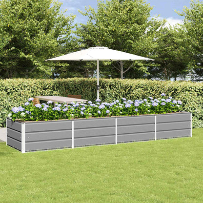 Jardinera Gris Claro 320 X 80 X 45 Cm Acero_1