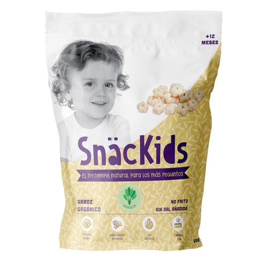 Snack orgânico para bebé +12 meses: Stars Rice and Spinach