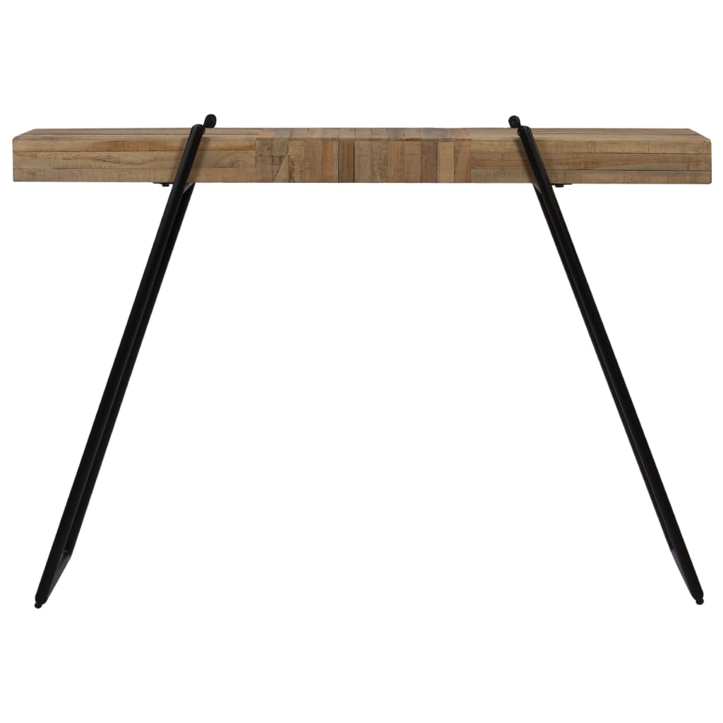 Mesa Consola De Teca Reciclada 120x35x81 Cm_0