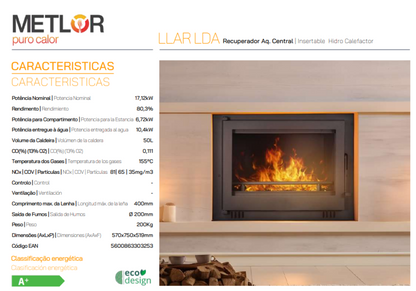 Insertables Hidro Calefactores A Leña Metlor Modelo Llar Lda_1
