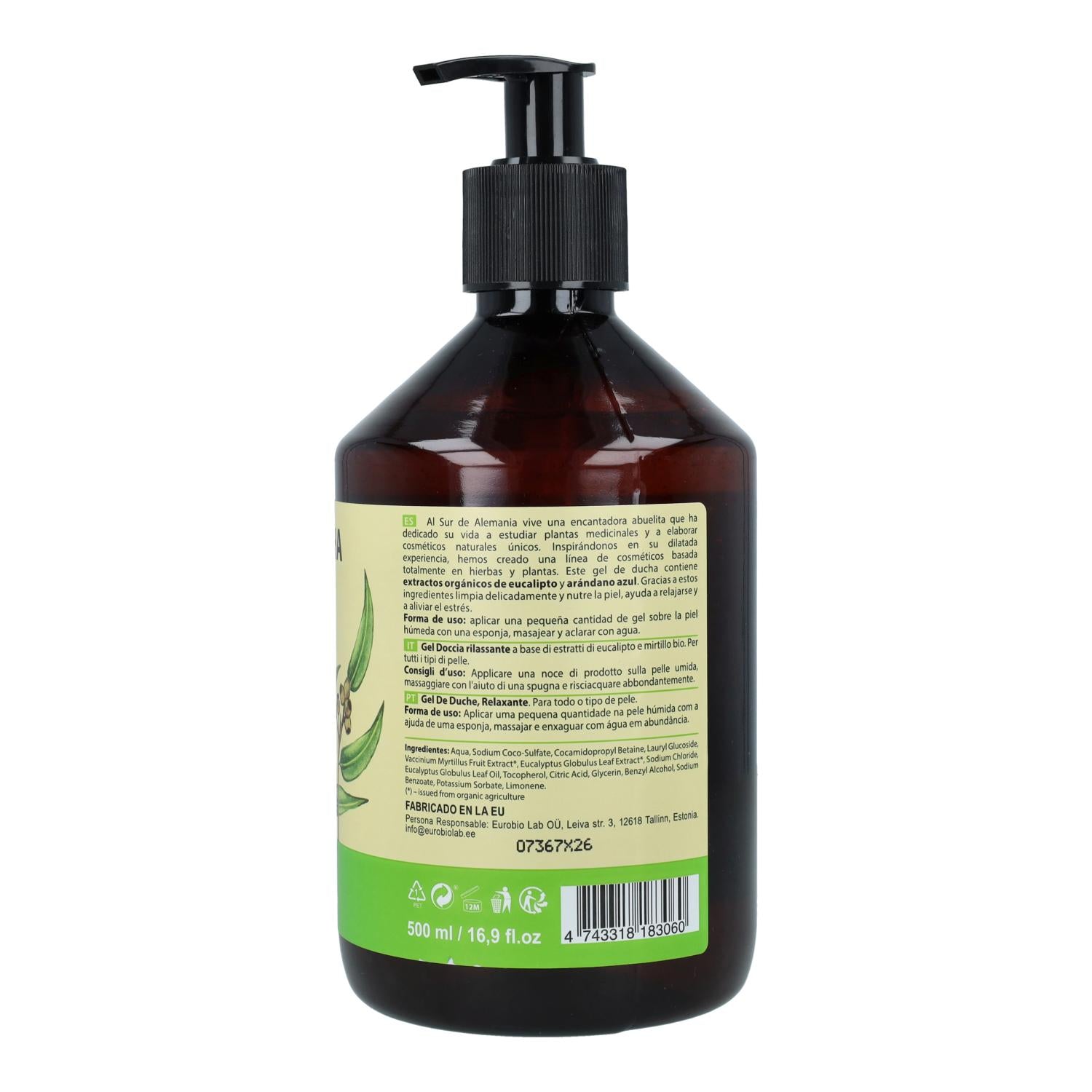 Oma Gertrude Gel de Banho Relaxante para Todos os Tipos de Pele 500 ml