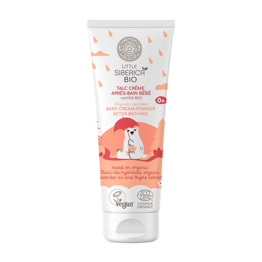 Natura Siberica Talco Orgânico para Bebés - Creme Pós-Banho 75 ml