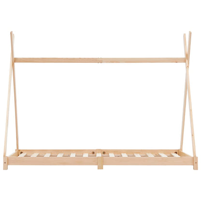 Estructura De Cama Infantil De Madera Maciza De Pino 70x140 Cm / Vetonek_1
