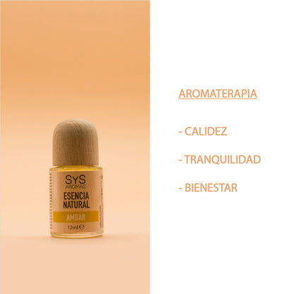 Esencia Natural Ámbar 12 ml | Aroma Cálido y Oriental | Perfume Concentrado | Uso en Difusores_4