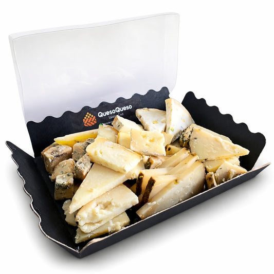 Tabla De Queso Artesanal Variada Para 8-12 Personas | Bandeja De Quesos Gourmet Lista Para Degustar Cortada A Mano_0