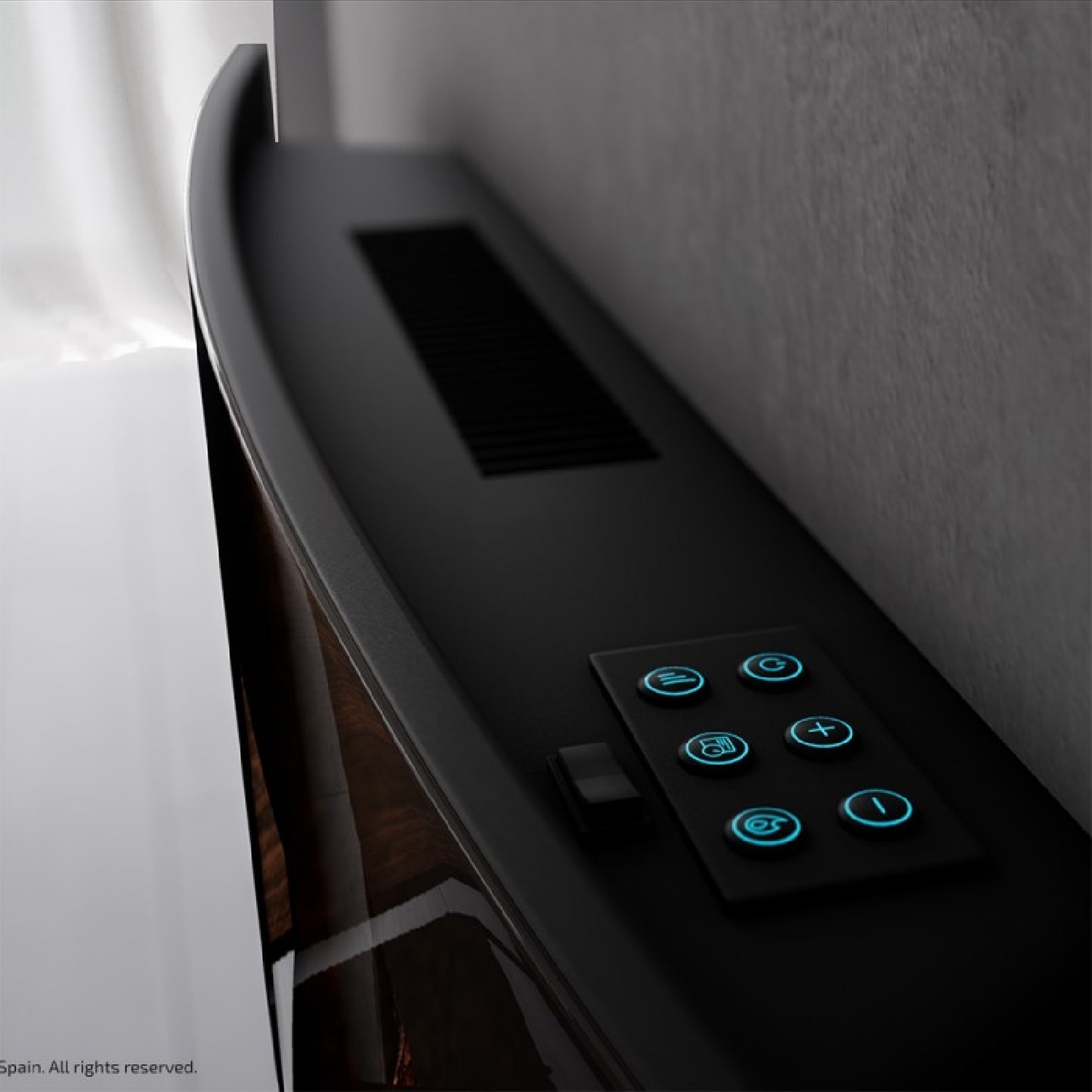 Cecotec Chimenea Eléctrica Decorativa De Pared Ready Warm 3500 Curved Flames_4