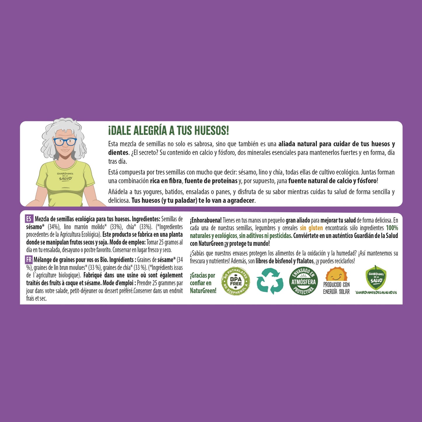 Mezcla de Semillas SmartMix óseo Bio Naturgreen 175 g