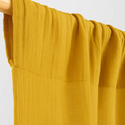 Cortinas De Gasa De Algodón Orgánico Color Miel Para Bebé_4