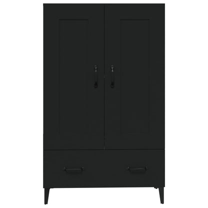 Aparador De Madera De Ingeniería Negro 70x31x115 Cm / Vetonek_0