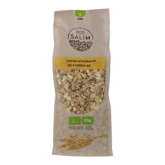 Flocos integrais 4 cereais biológicos Eco Salim 500 g