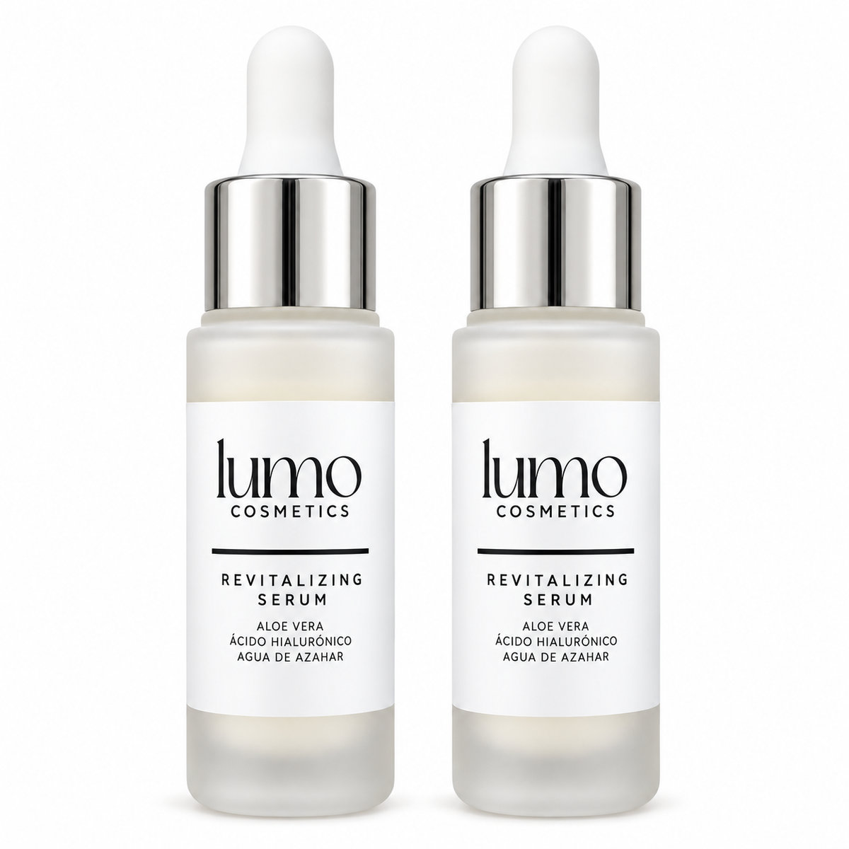 Lumo Cosmetics Sérum Facial Con Ácido Hialurónico, Aloe Vera Y Agua De Azahar – Pack De 2 × 30 Ml_0