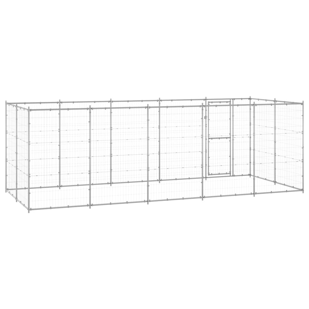 Perrera De Exterior De Acero Galvanizado 12,1 M²_3