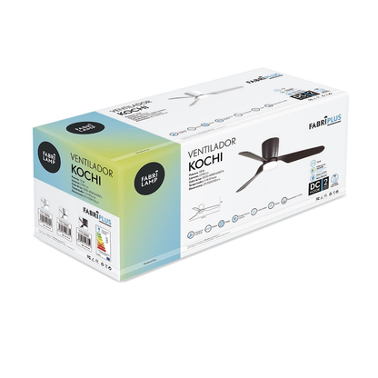 Ventilad 18w Dc Kochi Marron 3 Aspas Marron 5 Veloc. 3000k, 4000k, 6000k C/remoto Y Temporizador 132 D_1