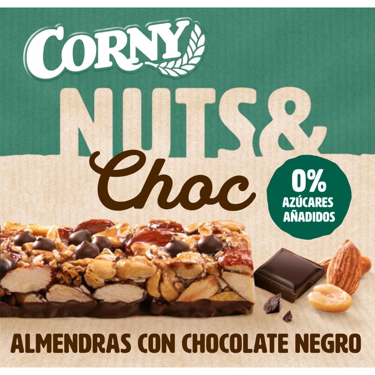 Barra Hero de Chocolate Negro Corny Nuts e Amêndoa 50g