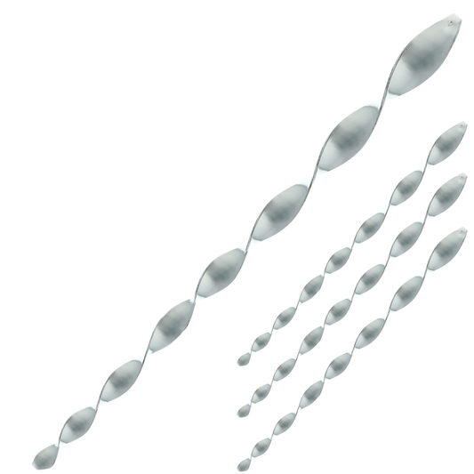 Espantapájaros Colgantes Barra Espiral Ahuyentadora De Aves 50cm Giratorios 360º 4-pack_0
